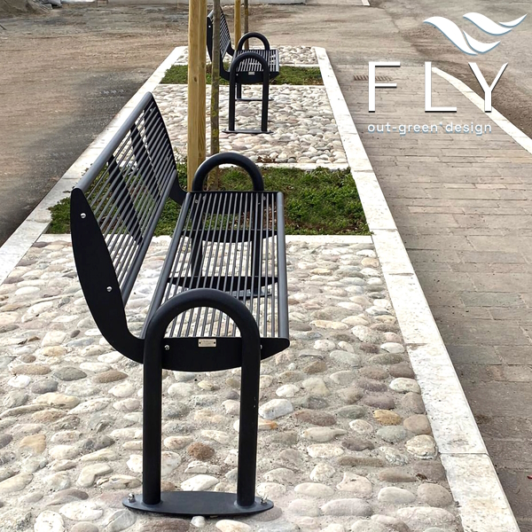 Pireo bench with backrest - Image 5