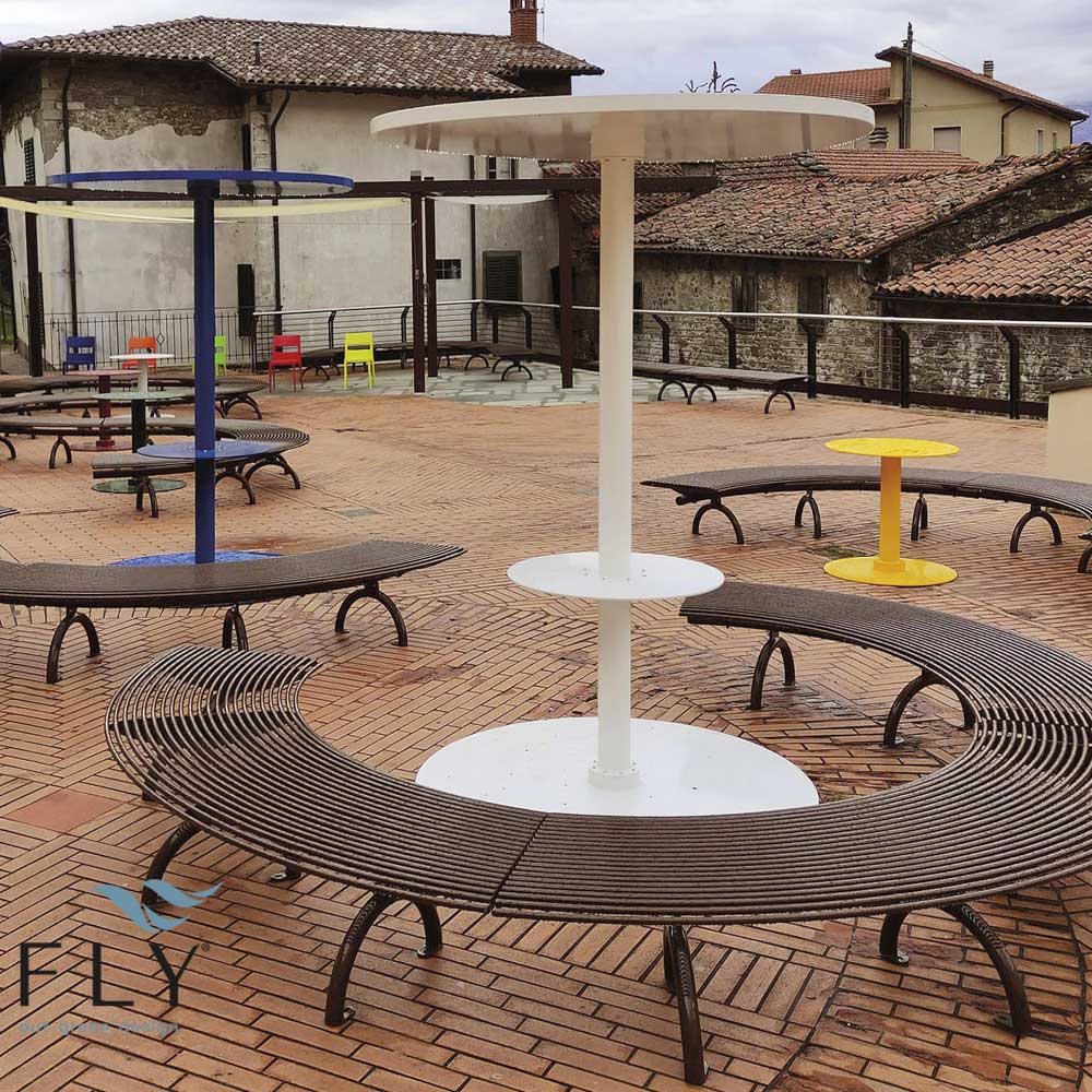 Panchina Rest senza schienale a sezione angolare - immagine 2