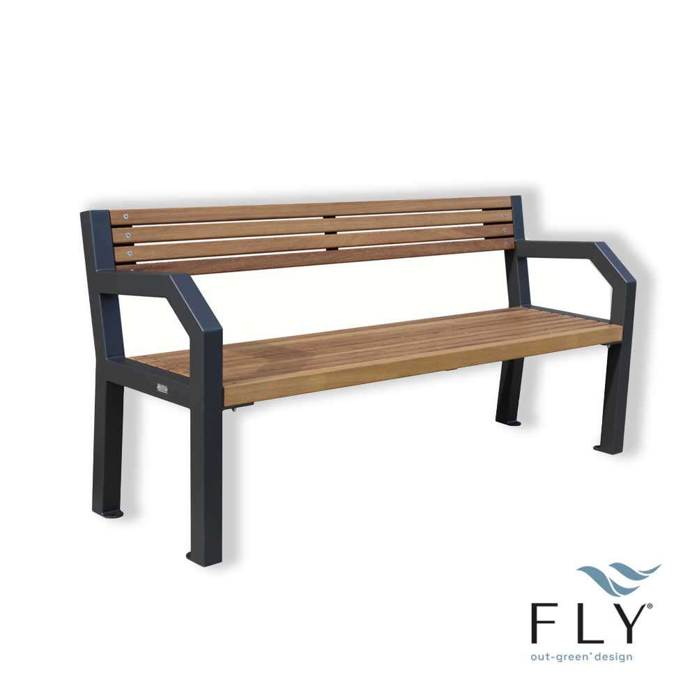 Bonn bench with backrest - Image 2