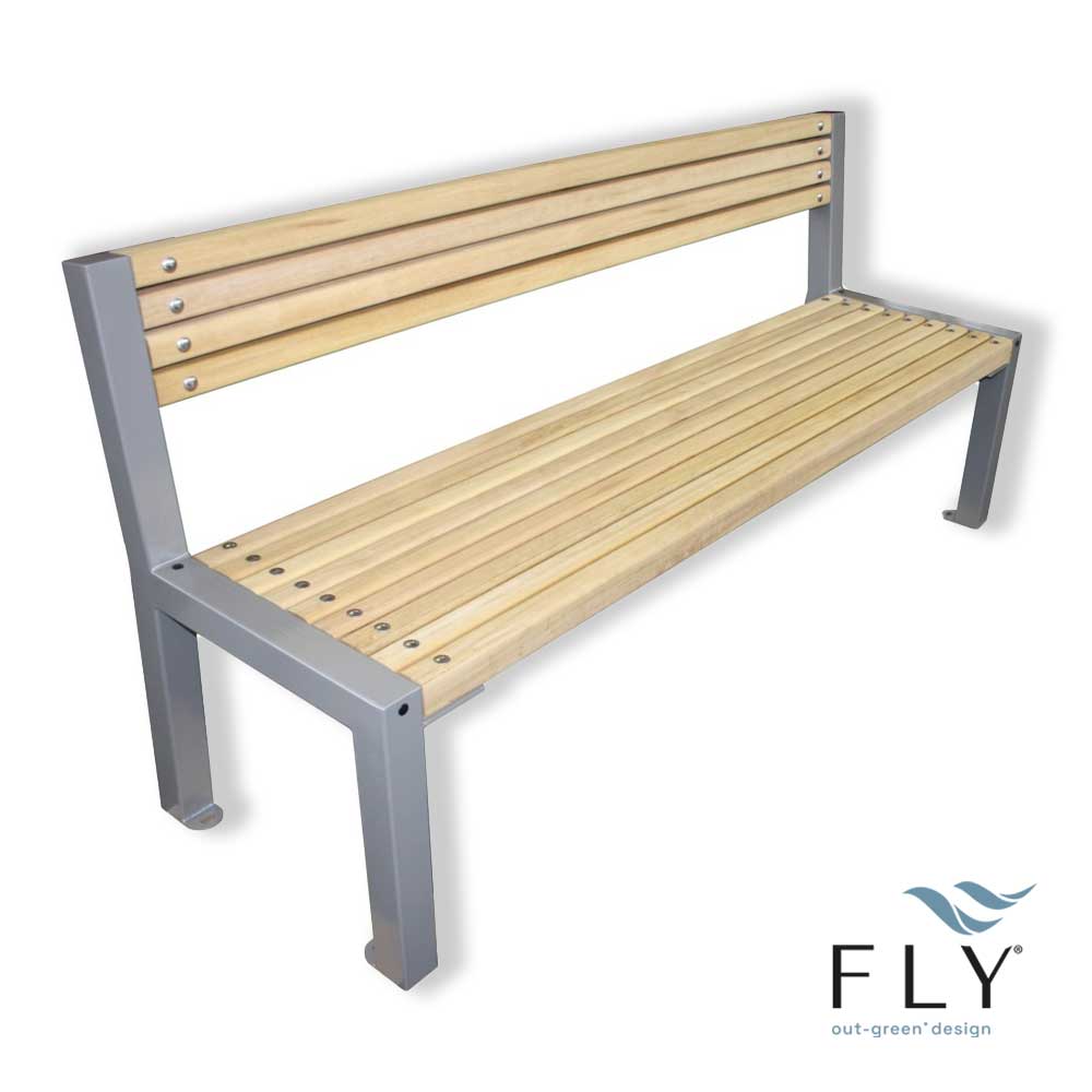 Bonn bench with backrest - Image 4