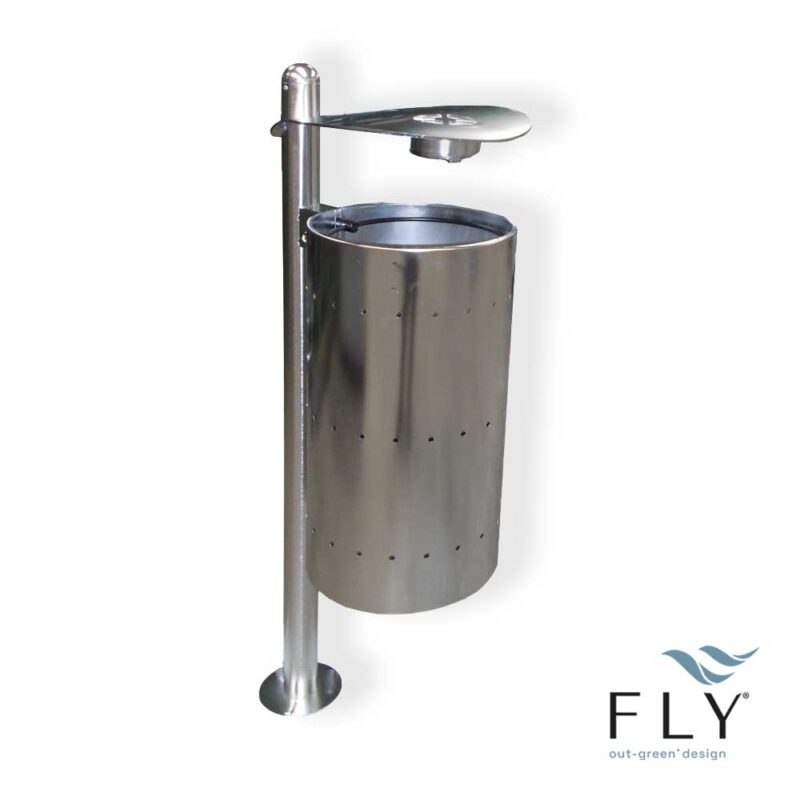 Albenga litter bin stainless steel