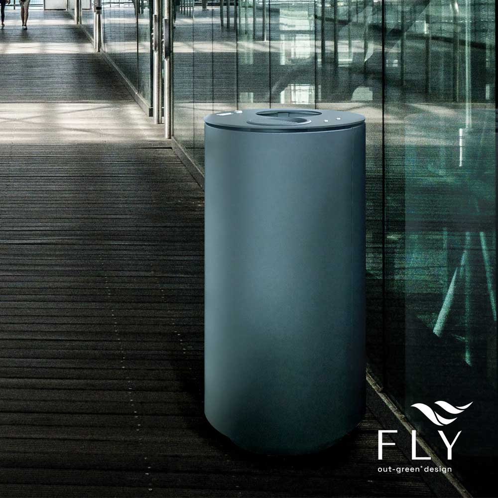 Cestino Dubai con base verniciata