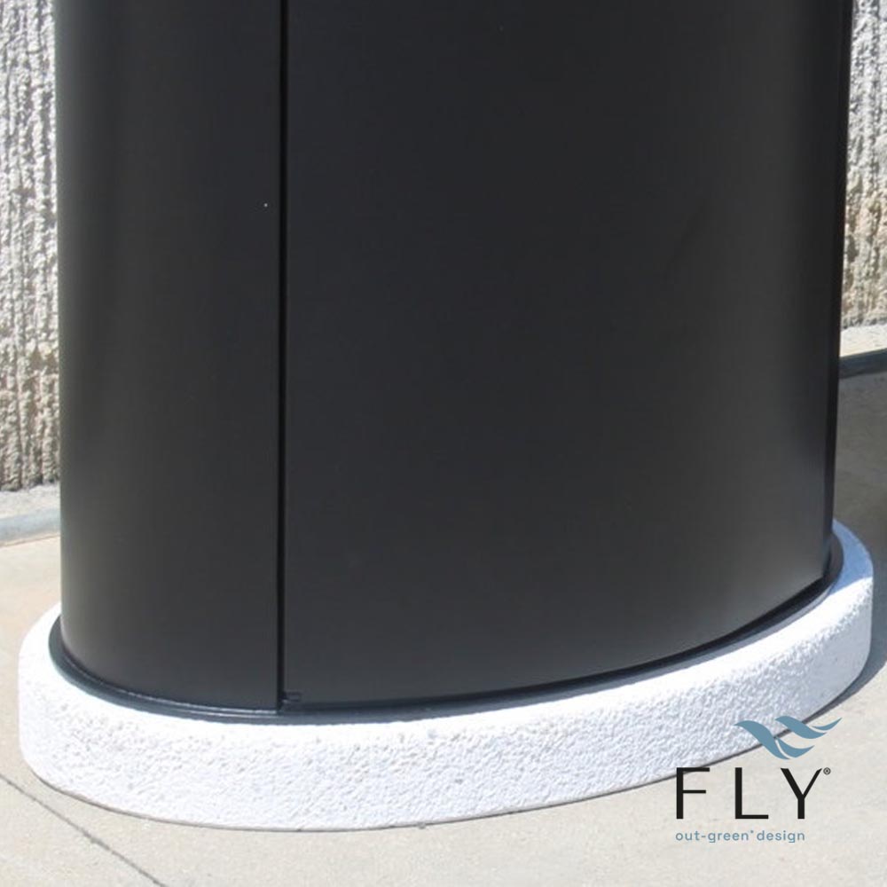 Olbia litter bin with concrete base - Image 2