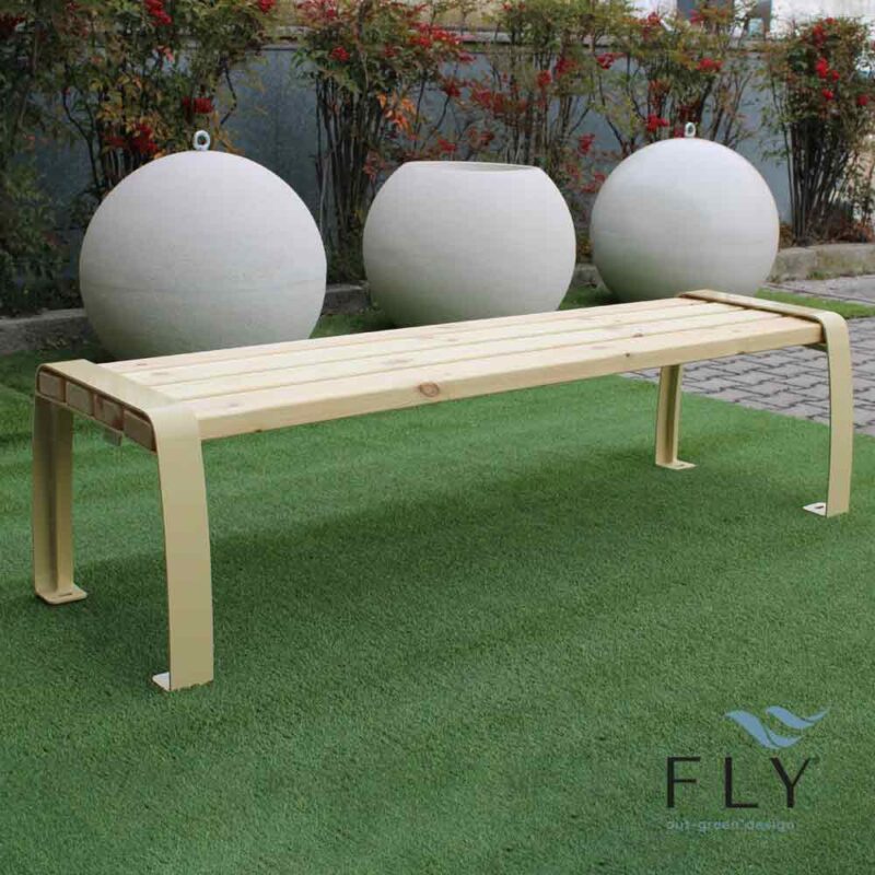 Senior bench without backrest