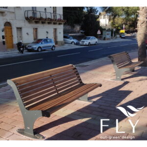 Metalco Design Panchine Panchina Athena Legno Con Schienale