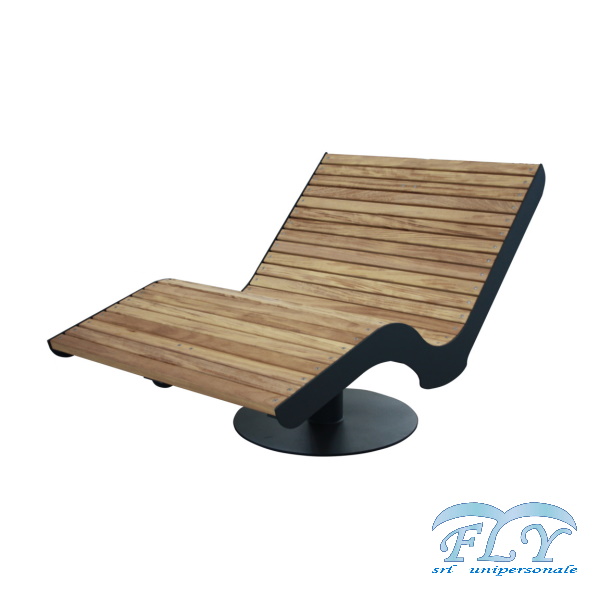 Panchina sdraio Twist - chaise longue girevole 360°